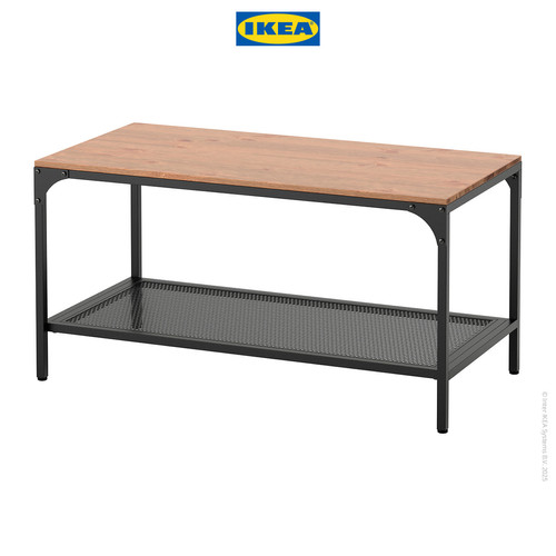 [EZO.0500929] IKEA FJALLBO Meja Tamu Minimalis Hitam 90x46 cm