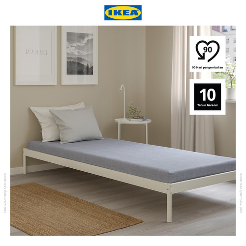 [EZO.0500936] IKEA AGOTNES Kasur Busa Tipe Keras Biru Muda 90x200 cm