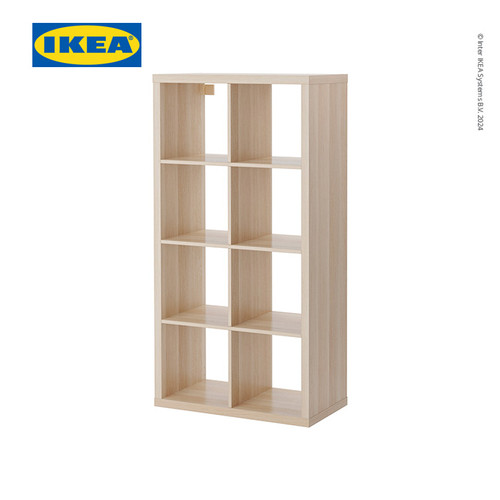 [EZO.0500942] IKEA KALLAX Rak Pajangan Minimalis Berkualitas Efek Kayu Oak 77x147cm