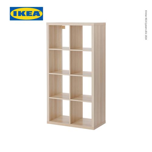 [EZO.0500942] IKEA KALLAX Rak Pajangan Minimalis Berkualitas Efek Kayu Oak 77x147cm