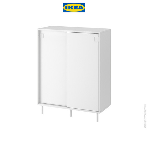 [EZO.0500943] IKEA MACKAPAR Kabinet / Penyimpanan Tempat Sepatu Putih Minimalis 80x35x102cm