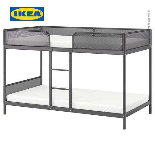 [EZO.0500948] IKEA TUFFING Rangka Tempat Tidur Tingkat Abu-Abu Tua 90x200 cm
