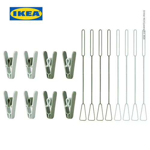 [EZO.0500985] IKEA SLIBB Jepit Jemuran Gantung Set Isi 8pcs