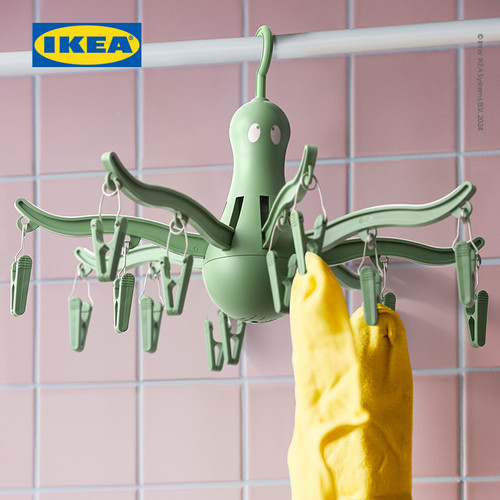 [EZO.0500987] IKEA PRESSA Jepit Jemuran / Laundy Dengan 16 Penjepit Baju