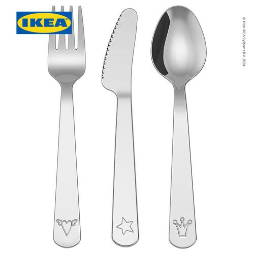 [EZO.0501036] IKEA FABLER Peralatan Makan Anak Set Isi 3Pcs