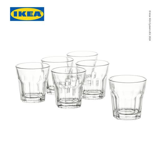 [EZO.0501097] IKEA POKAL Gelas Snaps Kaca Bening 5cl Isi 6pcs