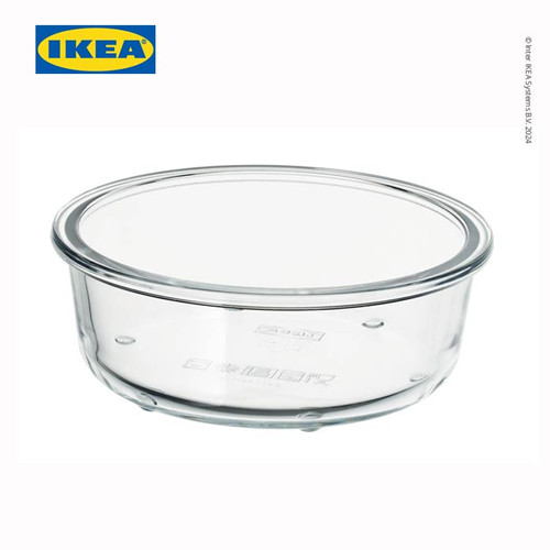 [EZO.0501129] IKEA 365+ Tempat Makanan Tanpa Tutup Kaca Bulat 400mL