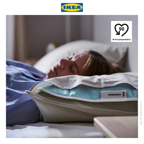 [EZO.0501284] IKEA REXBEGONIA Bantalan Pendingin Kasur Serbaguna 80x80 cm