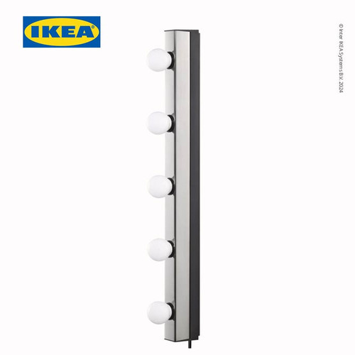 [EZO.0501345] IKEA MUSIK Lampu Dinding Dilapisi Krom Minimalis