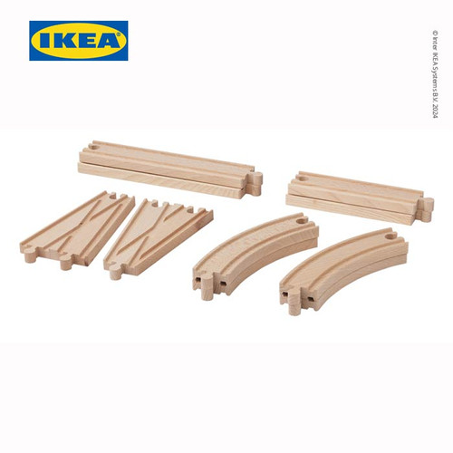 [EZO.0501359] IKEA LILLABO Rel Pelengkap Set Kereta Api Isi 10pcs