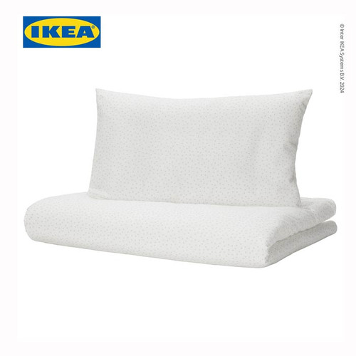 [EZO.0501361] IKEA LEN Sarung Duvet 110x125 dan Sarung Bantal 35x55 Putih