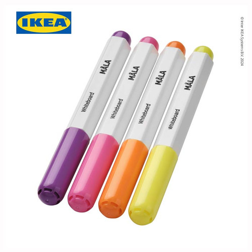 [EZO.0501364] IKEA MALA Spidol Papan Tulis Aneka Warna Isi 4pcs