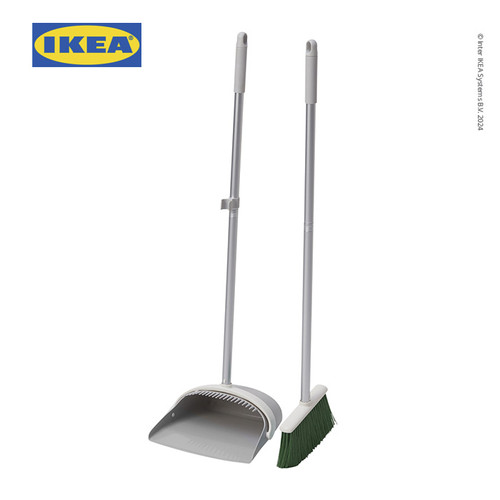 [EZO.0501422] IKEA PEPPRIG Set Pengki Dan Sapu Abu-Abu