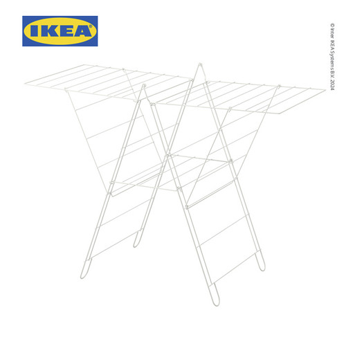 [EZO.0501448] IKEA FROST Jemuran Baju Dalam/Luar Ruangan Putih