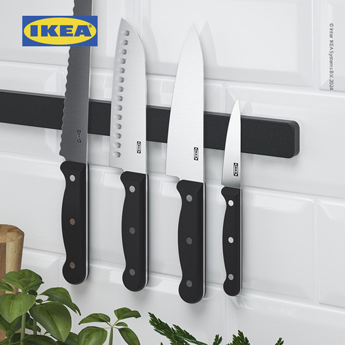 [EZO.0501468] IKEA HULTARP Tempat Pisau Magnet Dinding Hitam 38 cm