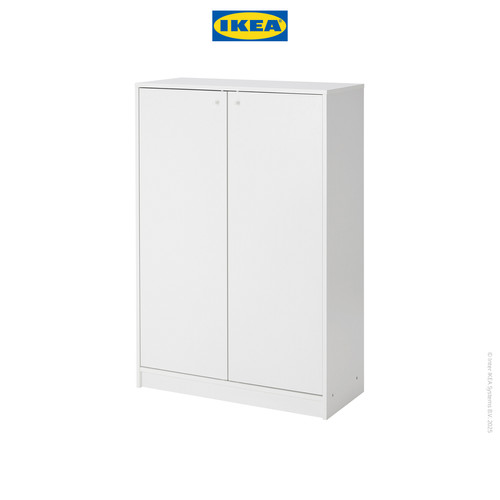 [EZO.0501502] IKEA KLEPPSTAD Kabinet Tempat Sepatu Putih Minimalis 80x35x117 cm
