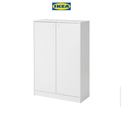 [EZO.0501502] IKEA KLEPPSTAD Kabinet Tempat Sepatu Putih Minimalis 80x35x117 cm