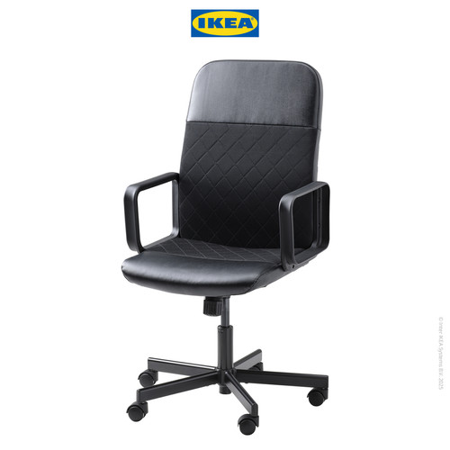 [EZO.0501534] IKEA RENBERGET Kursi Kerja Putar Minimalis Hitam