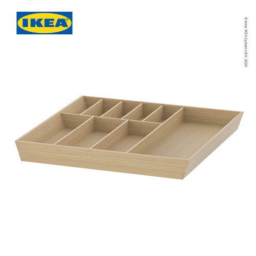 [EZO.0501554] IKEA UPPDATERA Baki Tempat Pemisah Peralatan Makan Bahan Bambu 52x50cm