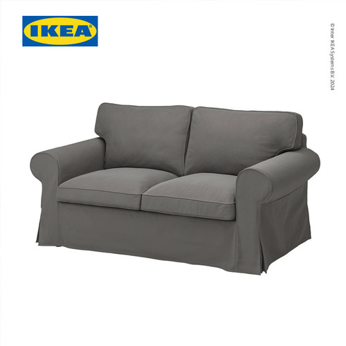 [EZO.0501601] IKEA EKTORP Sofa 2 Dudukan Abu-Abu Tua Nyaman Berkualitas