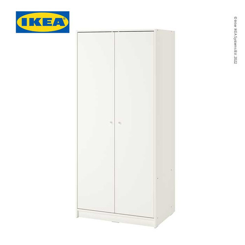 [EZO.0501622] IKEA KLEPPSTAD Lemari Pakaian 2 Pintu Putih 79x176 cm