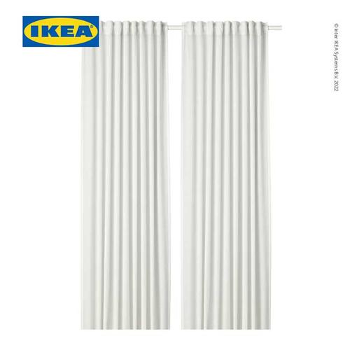 [EZO.0501624] IKEA HILJA Tirai Gorden 1 Pasang Putih 145x250 cm Sepasang Isi 2pcs