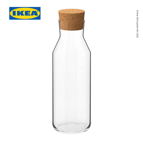 [EZO.0501679] IKEA 365+ KARAFE Botol Bening 1L dengan tutup