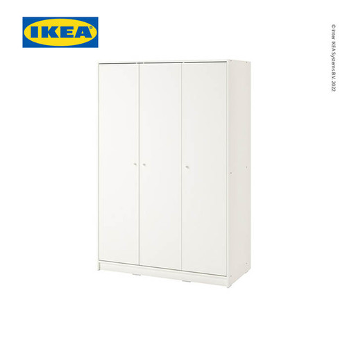 [EZO.0501694] IKEA KLEPPSTAD Lemari Pakaian 3 Pintu Putih 117x176 cm