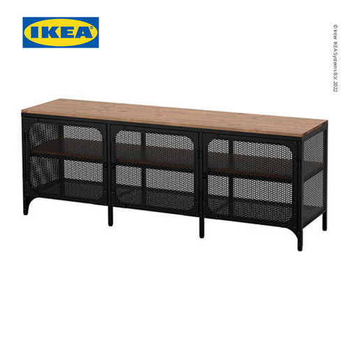 [EZO.0501817] IKEA FJALLBO Meja TV Minimalis Hitam 150x36x54 cm
