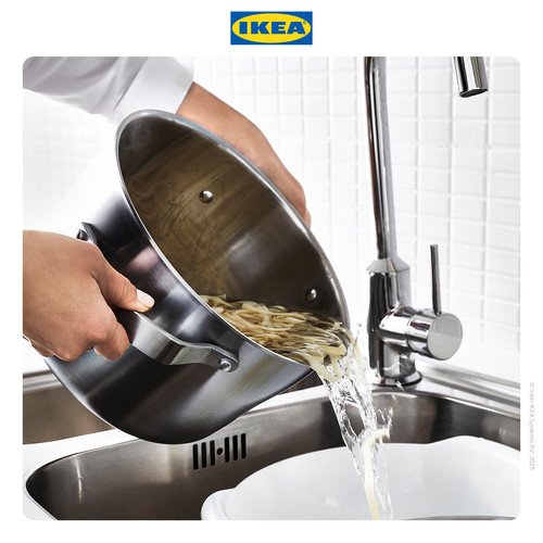 [EZO.0501849] IKEA SENSUELL Panci Dengan Penutup Stainless Steel 5L