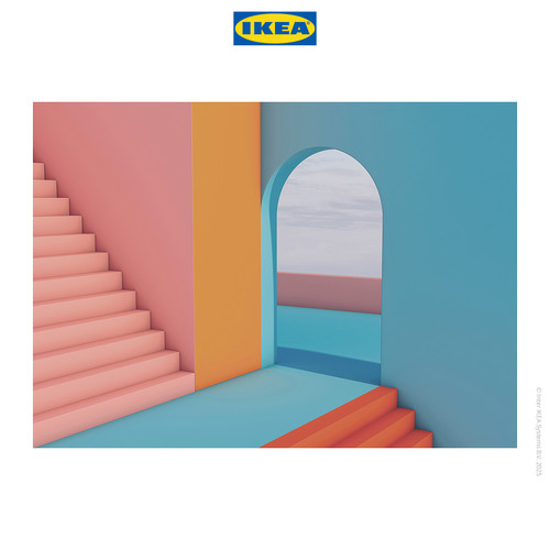 [EZO.0501857] IKEA BJORKSTA Pajangan Gambar Doorway 140x100cm
