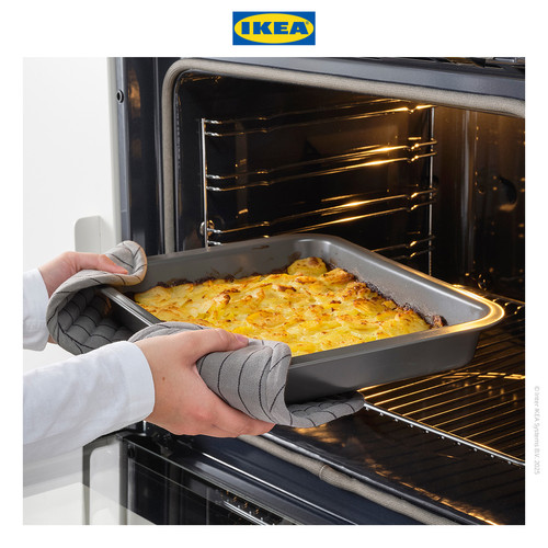 [EZO.0501870] IKEA HEMMABAK Loyang Baking / Masak Serbaguna Abu-abu 36x27cm