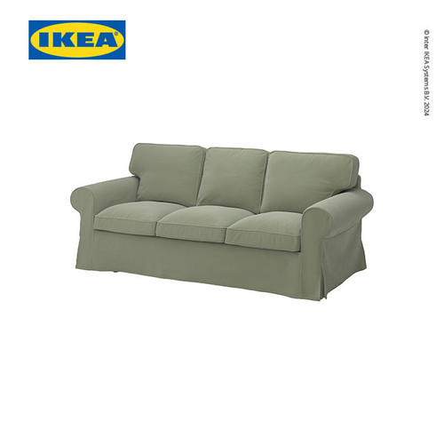 [EZO.0501881] IKEA EKTORP Sofa 3 Dudukan Abu-Abu Hijau Nyaman Berkualitas