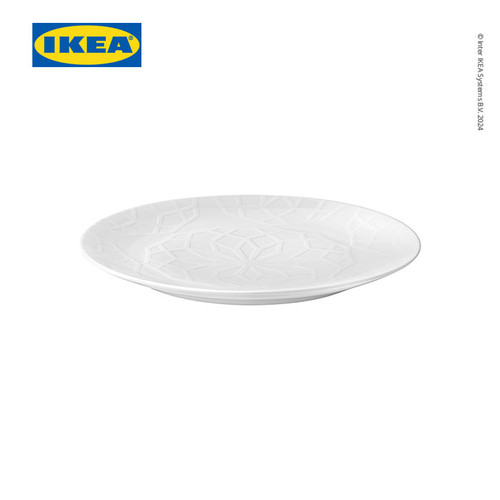 [EZO.0501885] IKEA GOKVALLA Piring Makan Putih 26cm