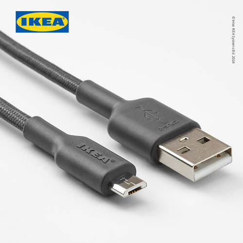[EZO.0501892] IKEA LILLHULT Kabel USB A ke USB Mikro 1.5m