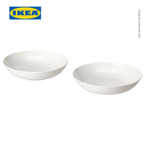 [EZO.0501896] IKEA FROJDEFULL Piring Cekung Minimalis 23cm Isi 2pcs