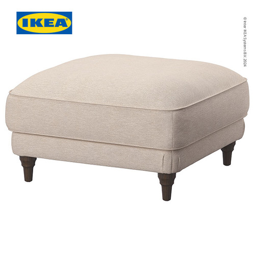 [EZO.0501897] IKEA ESSEBODA Bangku Kaki Minimalis KNABACK Krem Muda/Cokelat