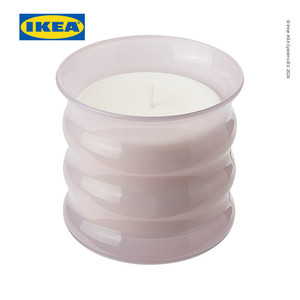 [EZO.0501909] IKEA LUGNARE Lilin Beraroma Melati/Merah Muda Tahan 50 Jam